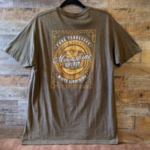 Moonshine Spirit by Brad Paisley Heathered Light Brown Tee